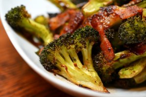 Roasted Broccoli and Bacon Bowls