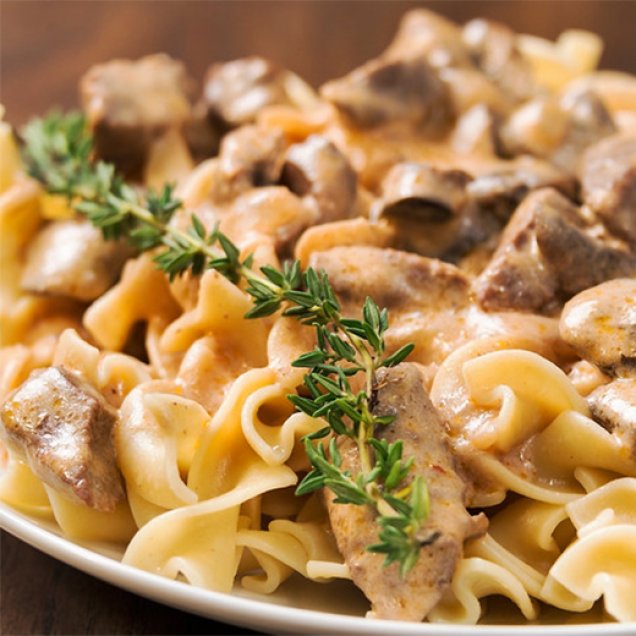Here’s a low carb, low salt version of classic beef stroganoff. 